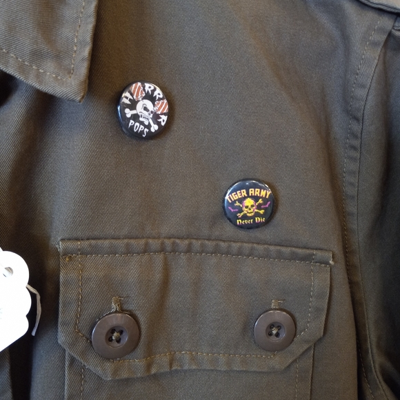 BONE IN Iron fist custom punk jacket by Rage Jackets! OOAK punk/goth patch - Picture 9 of 9